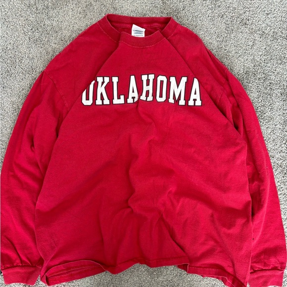 Other - Vintage university of oklahoma red‎ long sleeve tshirt